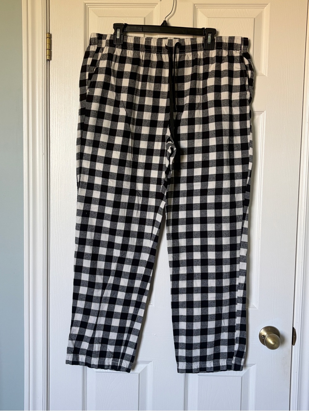 Pajar Canada Black & White Buffalo Plaid Pajama Lounge Pants XL